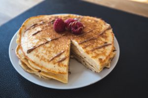 Quarkpancakes: angeschnitten