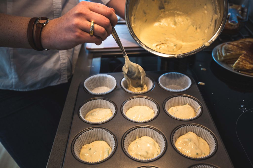 Muffin: herzhaft Zubereitung