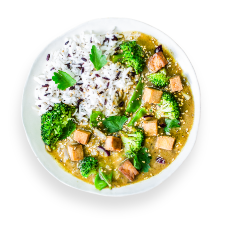 Green Lemongrass Tofu Curry