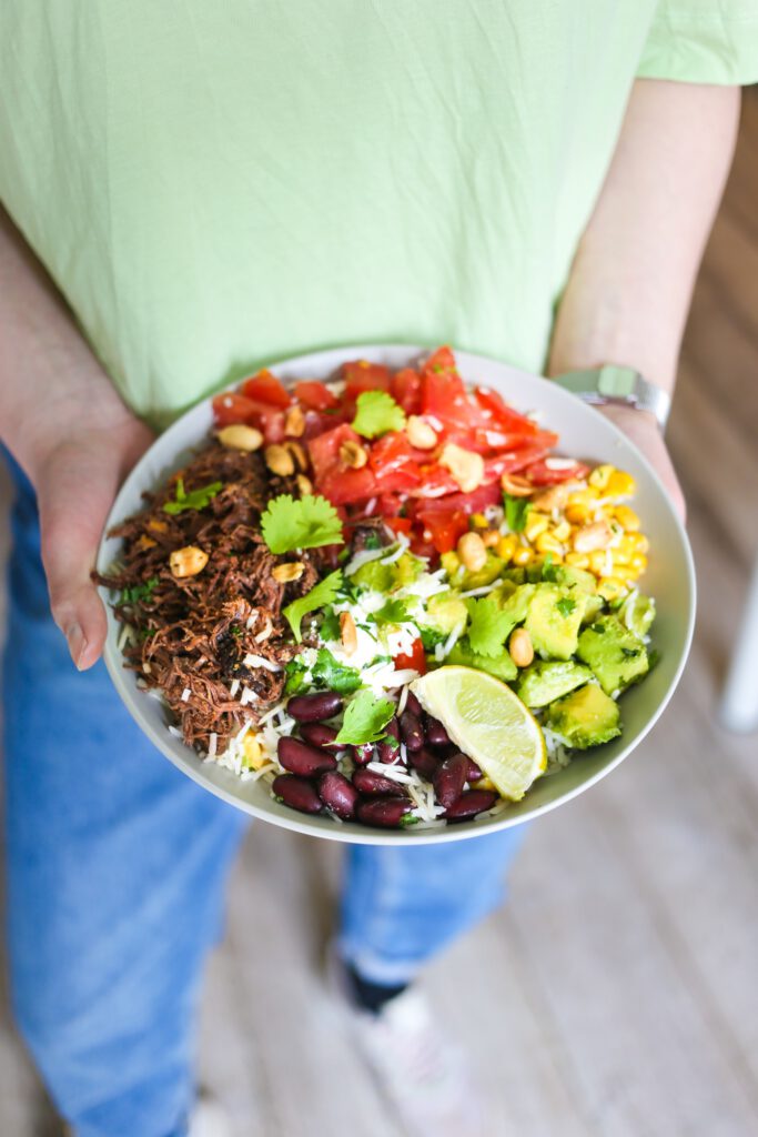 Die mexikanische Küche bei taste&soul: Mexican Pulled Beef Bowl