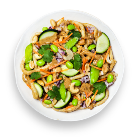 Vegan Peanut Udon Noodles