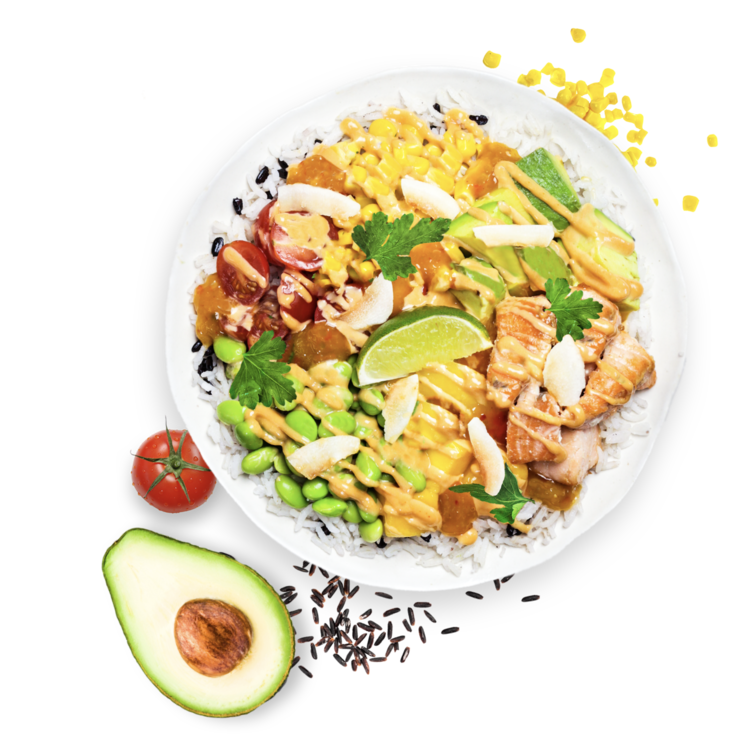 Exotic Mango Salmon Bowl