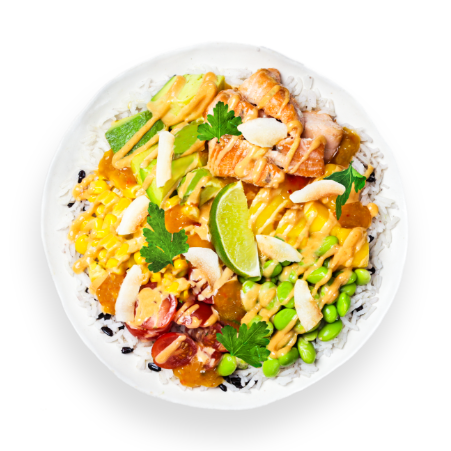 Exotic Mango Salmon Bowl